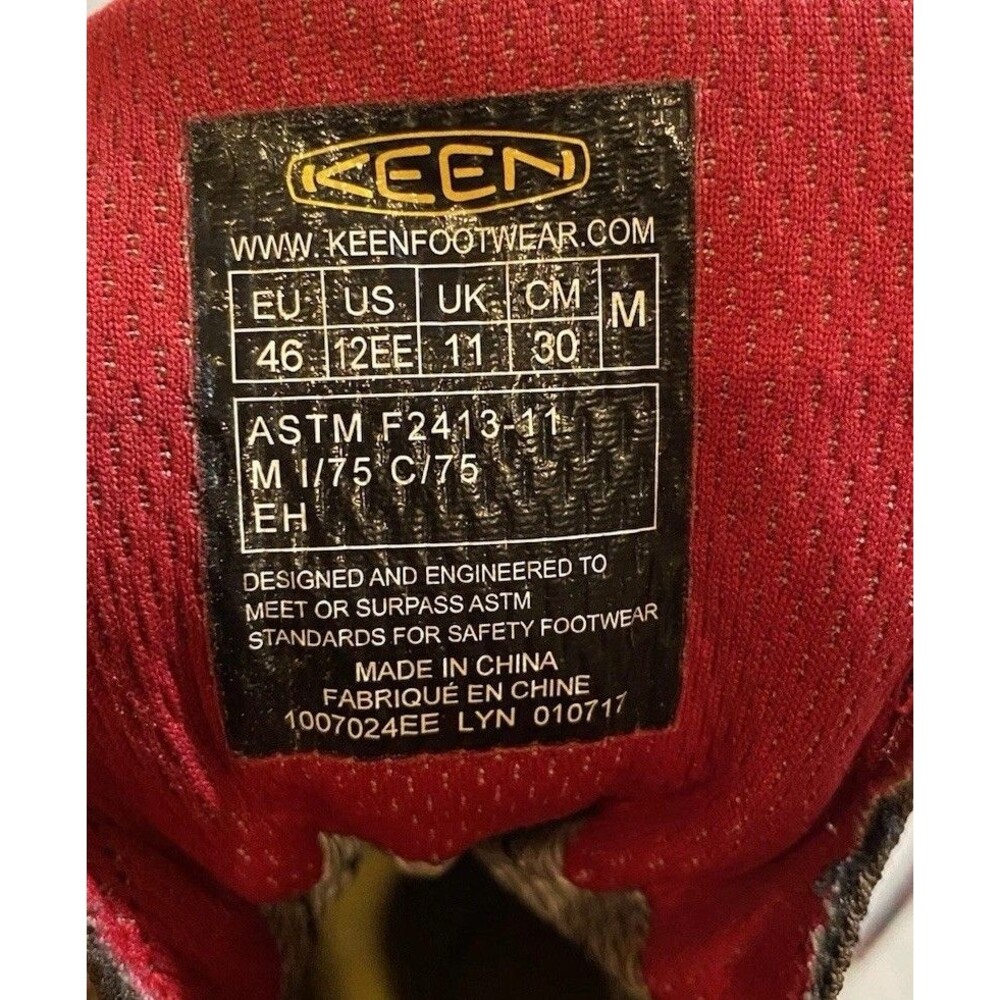 KEEN Utility Pittsburgh 6" Steel Toe Work Boots Brown Red Men's Size 12 EE Wide - Picture 9 of 9